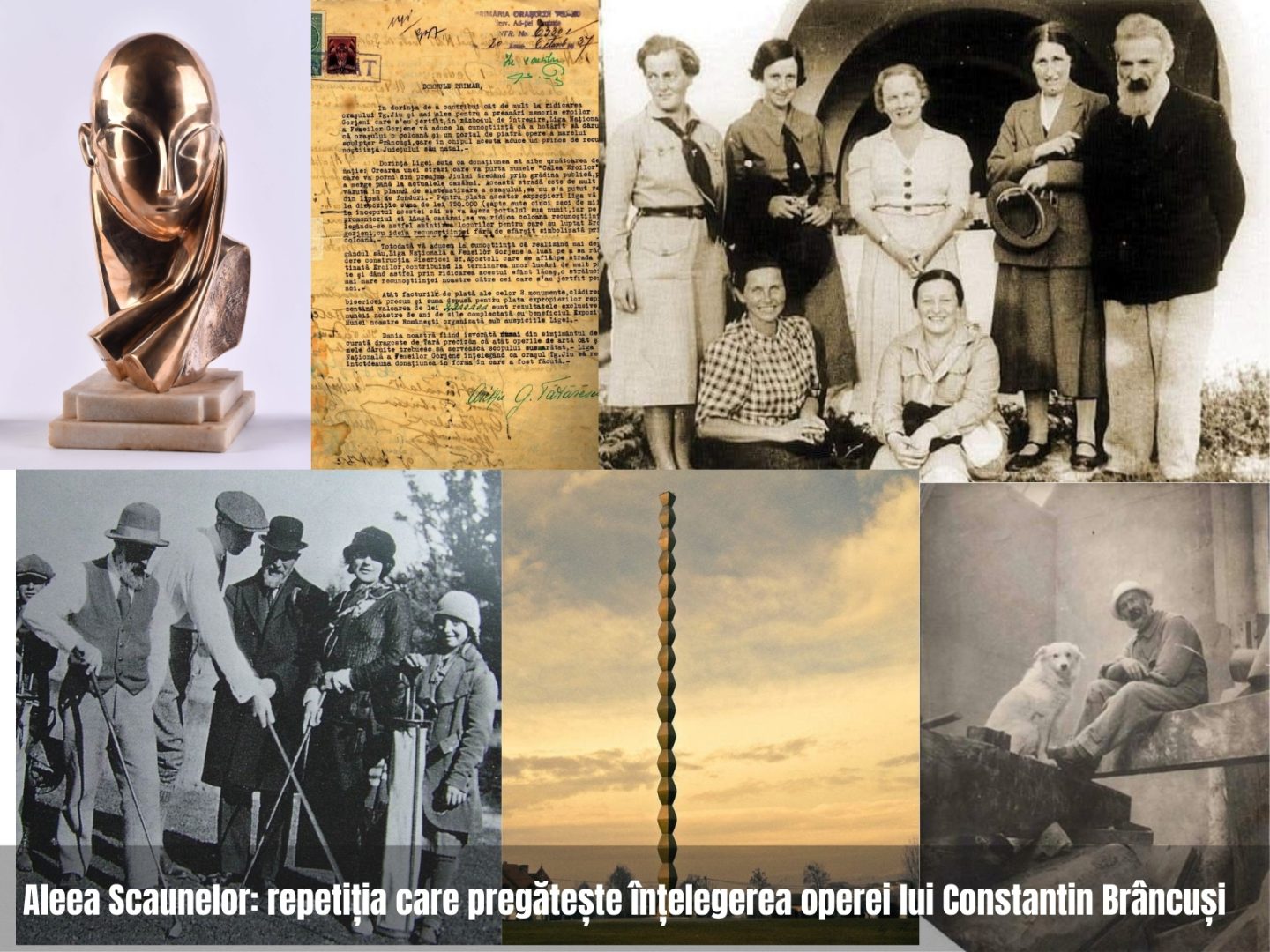 Aleea Scaunelor: repetiția care pregătește înțelegerea operei lui Constantin Brâncuși